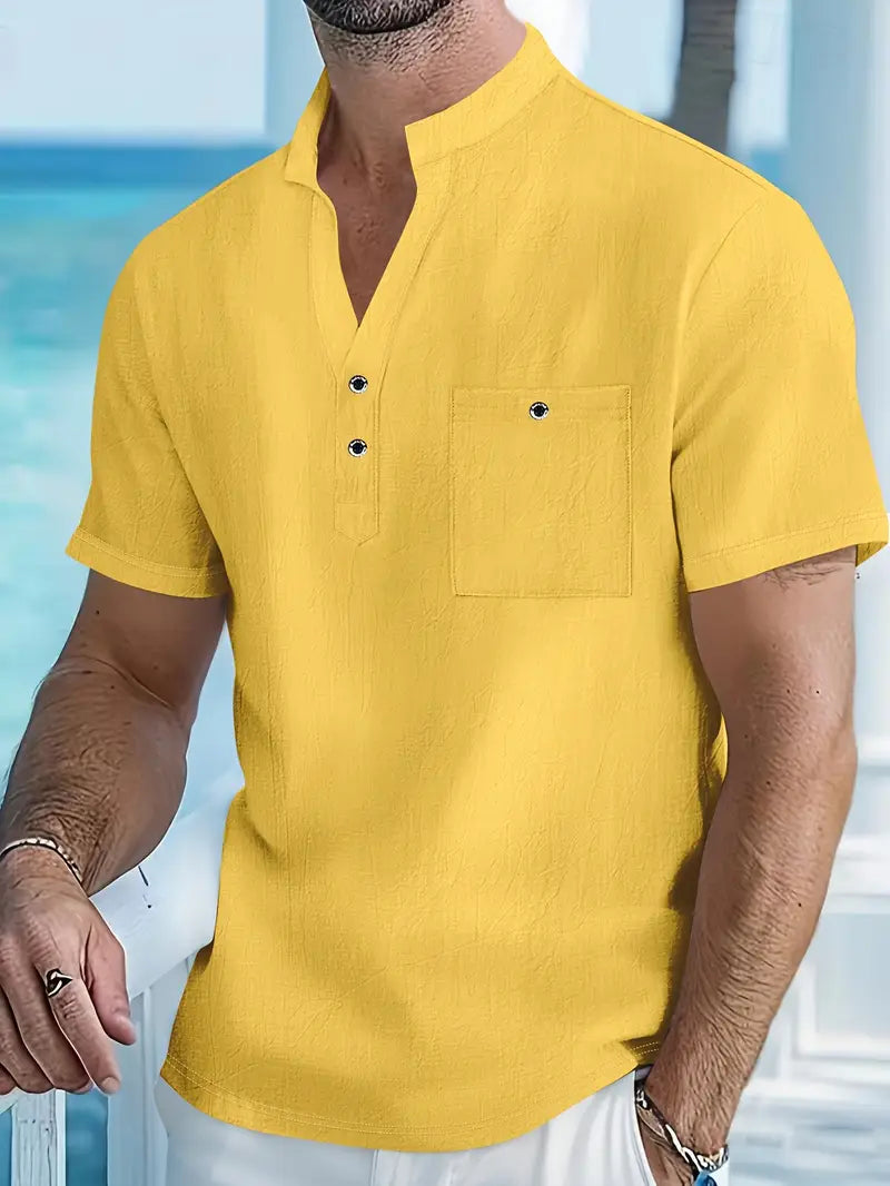 Vaughn - Elegante Camisa De Manga Corta