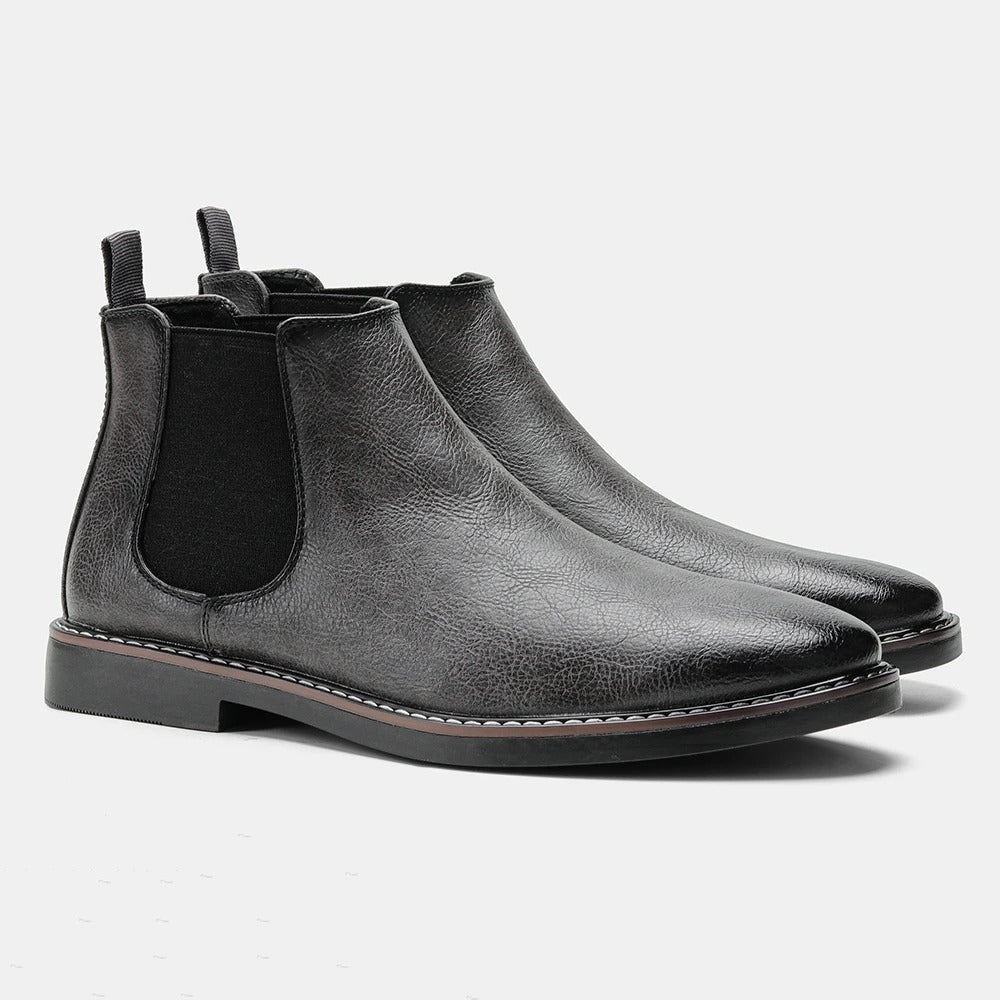 Gianluca - Botas de Piel Brillante