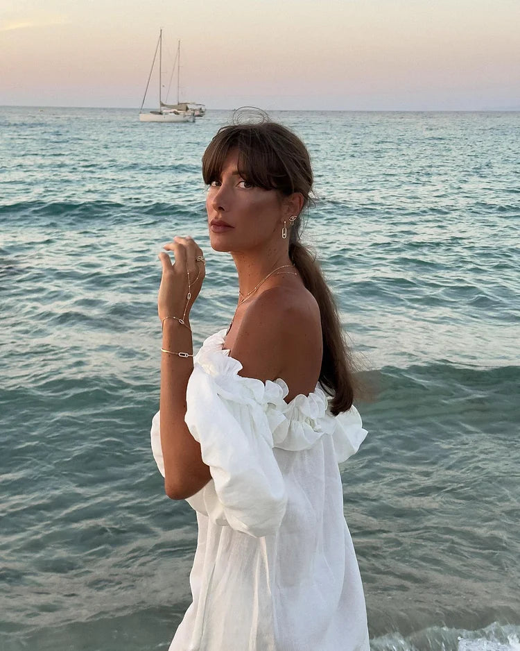 Francisca - Elegante Vestido De Verano Sin Hombros