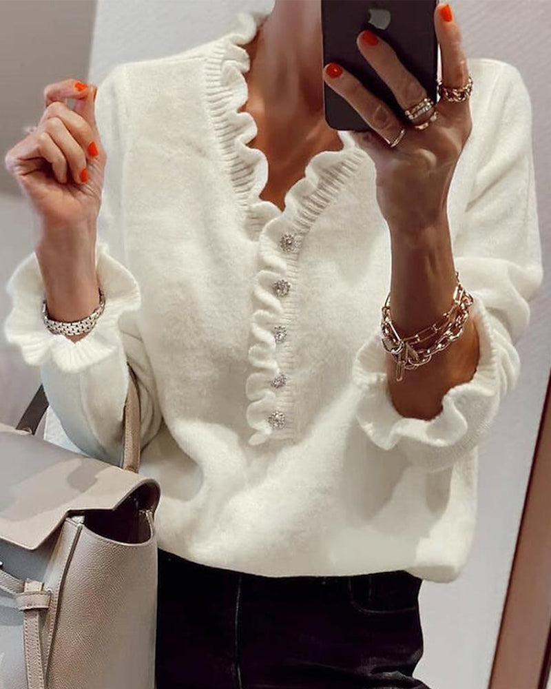 Ksenja - Blusa Abotonada Arrugada