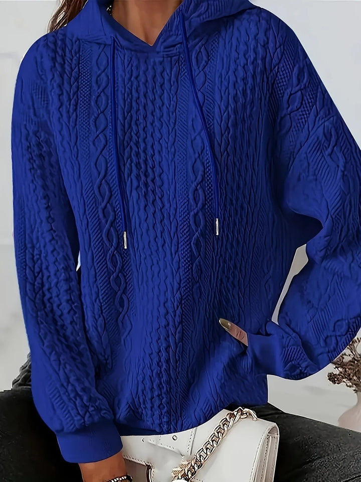 Lorna - Sudadera de Moda con Bolsillo de Torsión y Manga Larga
