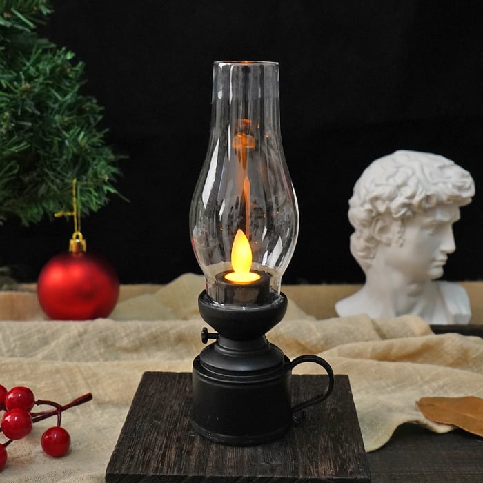 CandleLitght - LED Lámpara De Gueroseno De La Vendimia Vela de Oscilación Electrónica