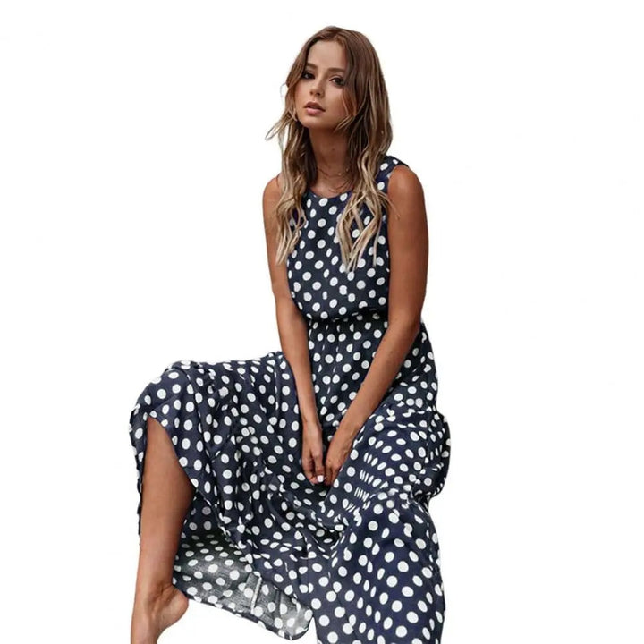 Laressa - Vestido Boho Midi De Lunares