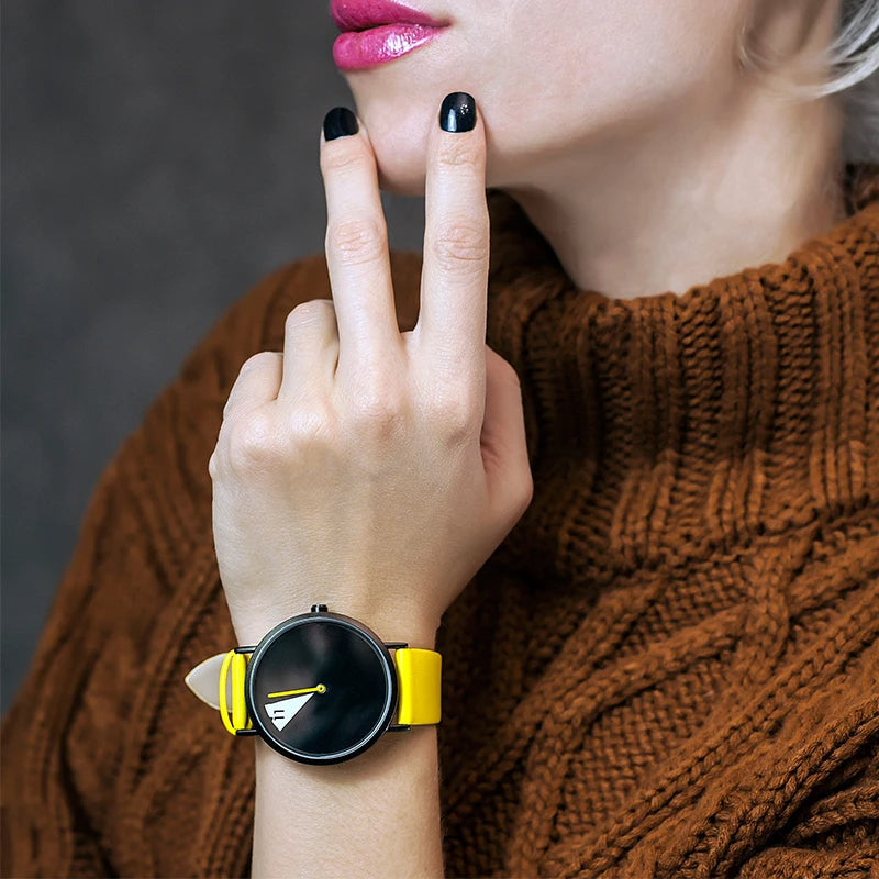 AxisLuxe - Reloj con esfera geométrica