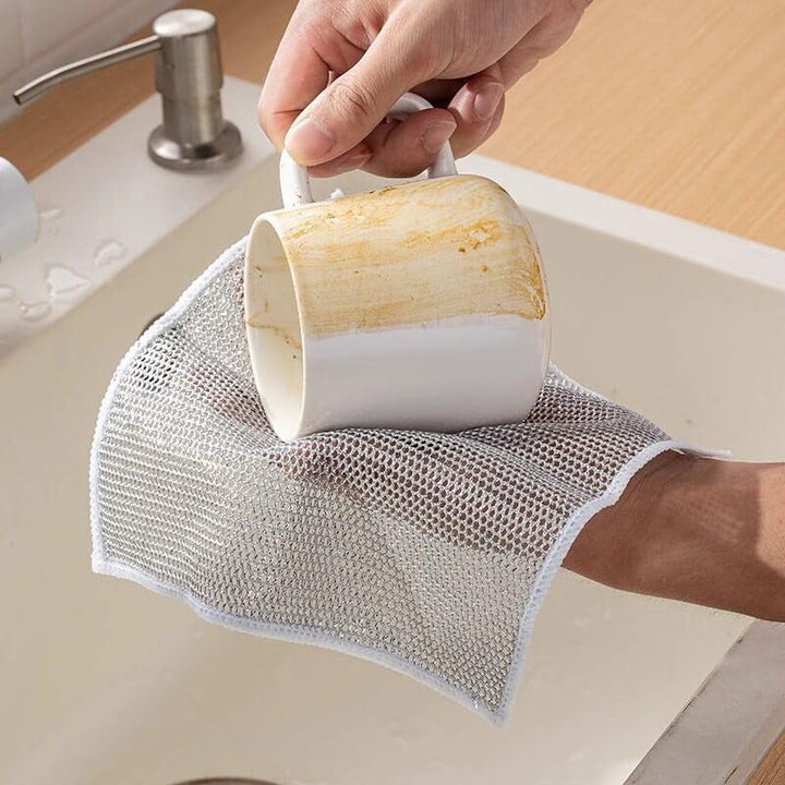 ScrubWire - Paños De Cocina De Alambre Multifuncionales Para Uso en Seco y En Húmedo