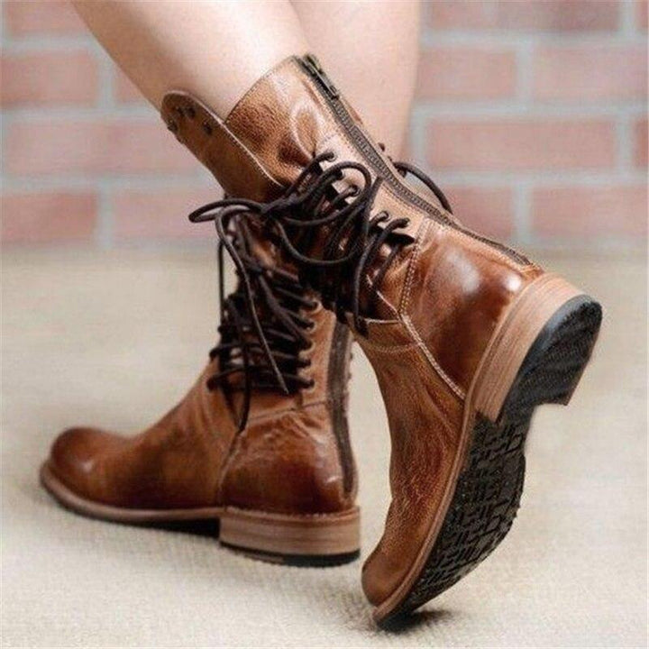 Stefanie – Botas De Piel Con Cordones