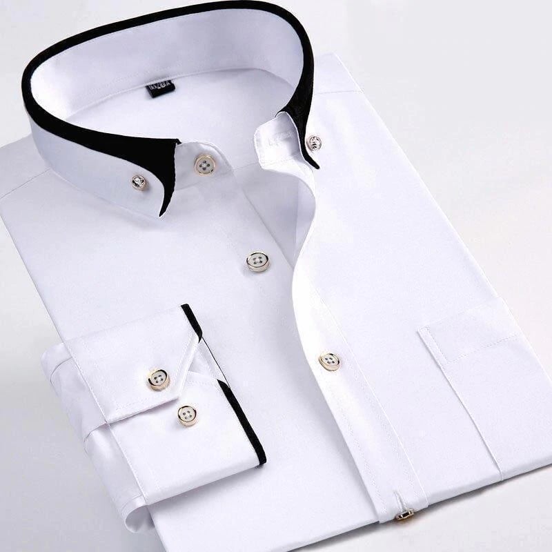 Abram - Camisa De Manga Larga Clásico