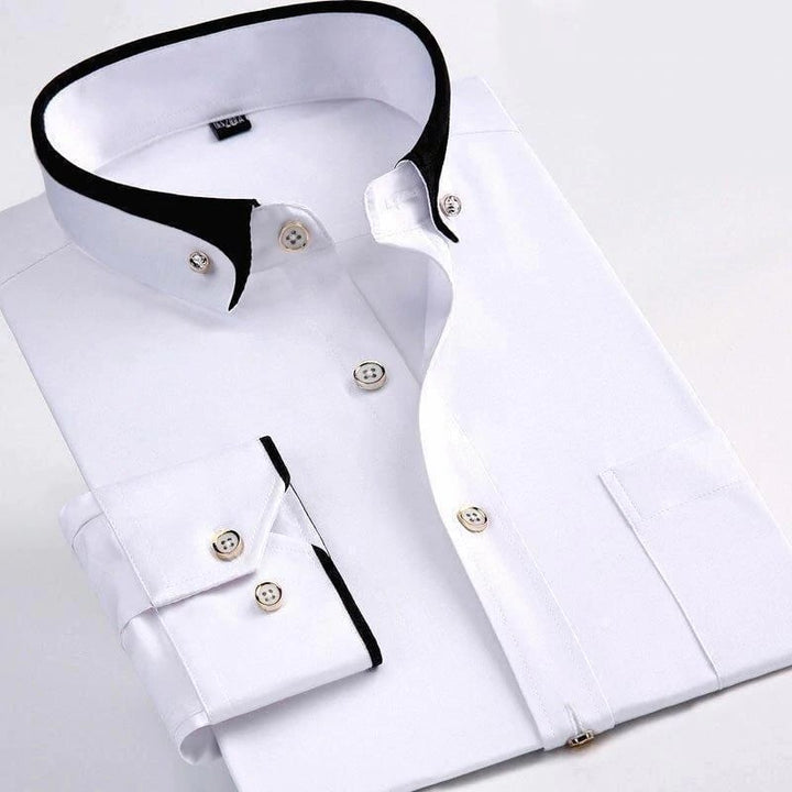 Abram - Camisa De Manga Larga Clásico