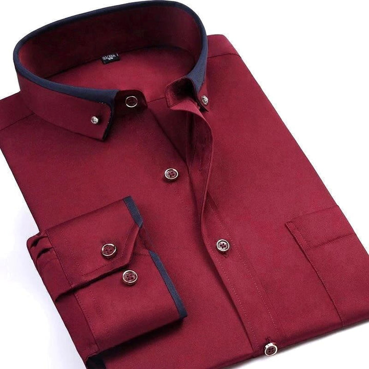 Abram - Camisa De Manga Larga Clásico