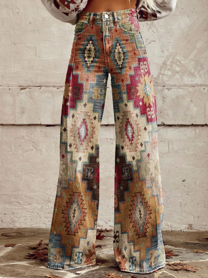 ALDINA - PANTALÓN BOHO VINTAGE