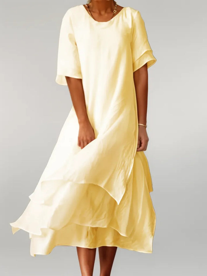 Tabatha - Vestido Largo De Algodón Elegante