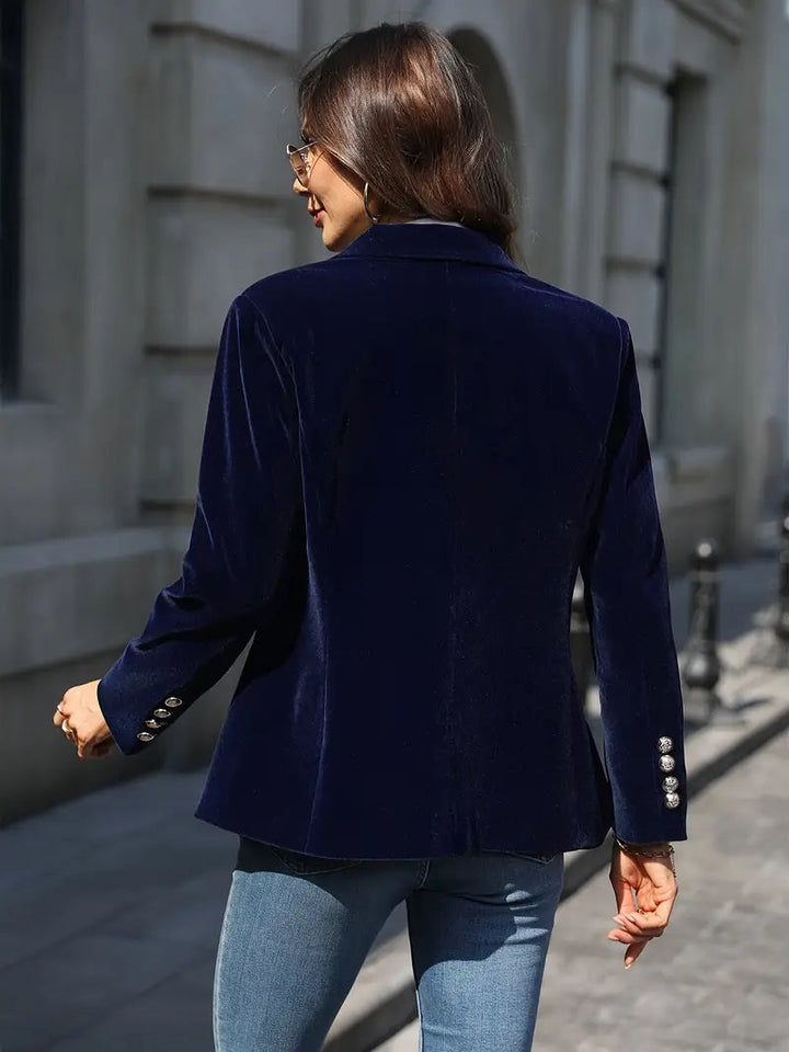 Desiree - Blazer Elegante Retro de un Solo Botón