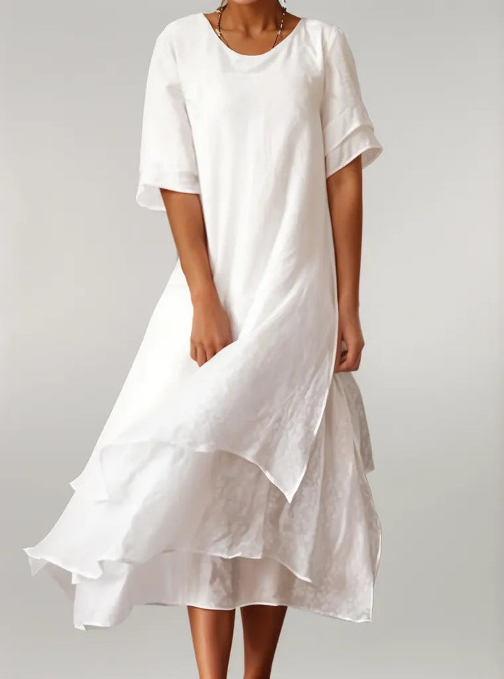 Tabatha - Vestido Largo De Algodón Elegante