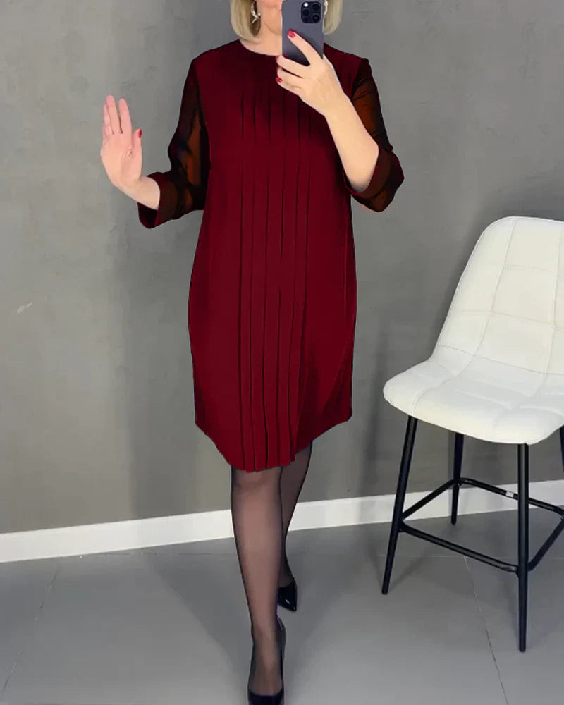 Teona - Vestido Plisado Elegante