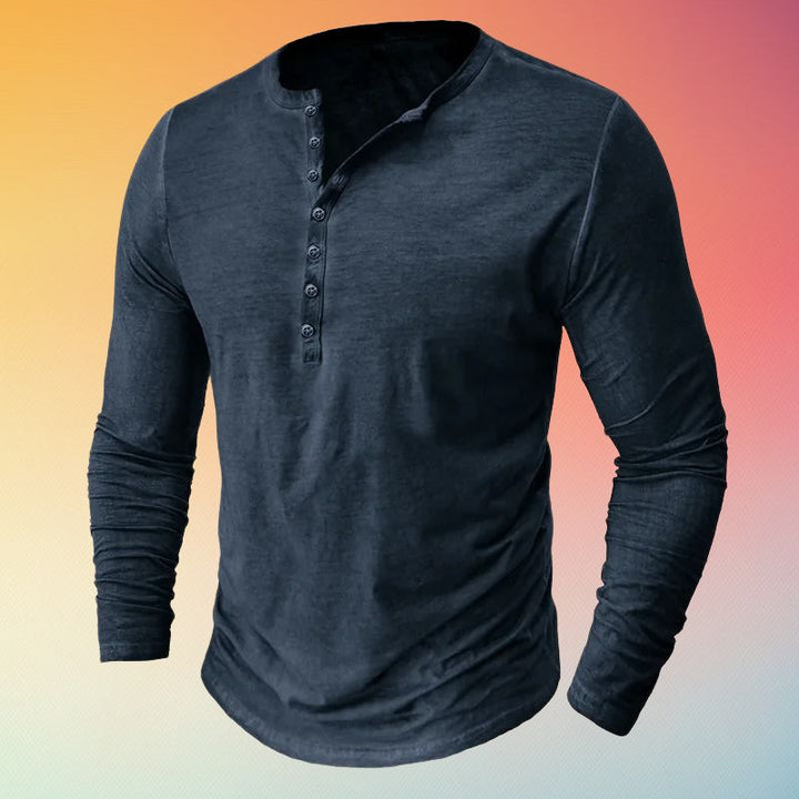 Radulf - Manga larga Botón Abajo Camisa