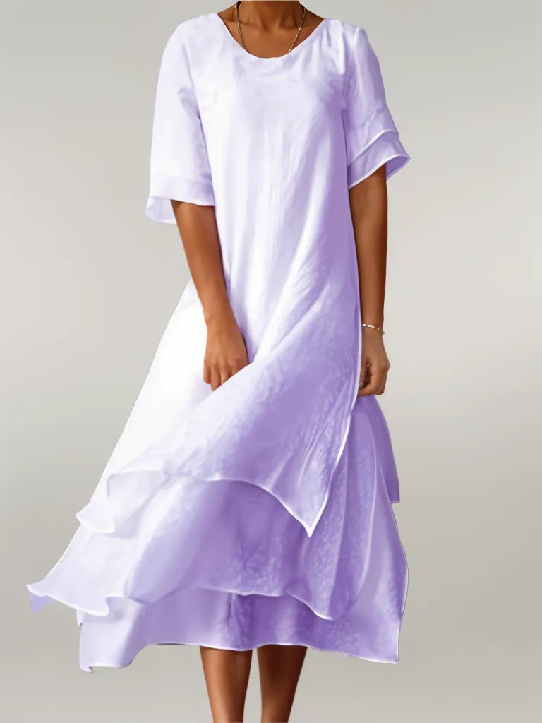 Tabatha - Vestido Largo De Algodón Elegante