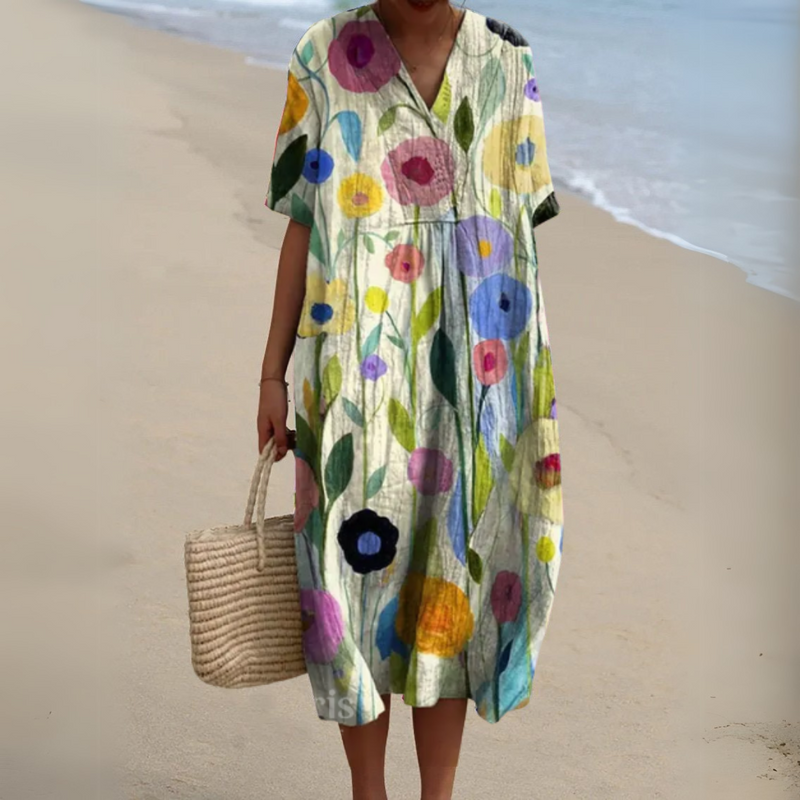 Lora - Vestido De Verano Floral Colorido