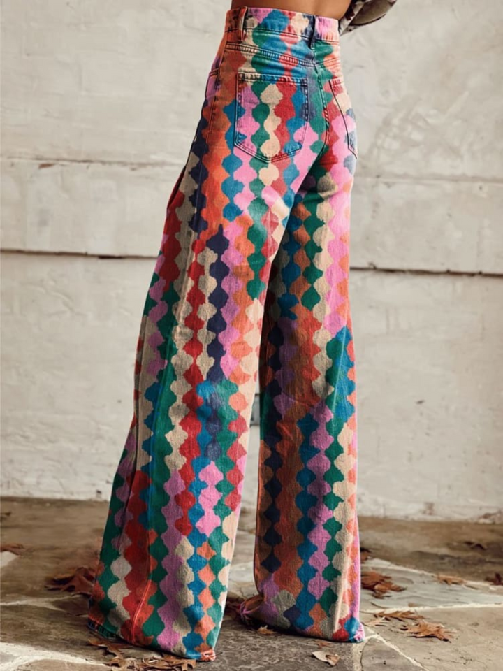NADINA - PANTALÓN BOHEMIO CON AJUSTE SUELTO