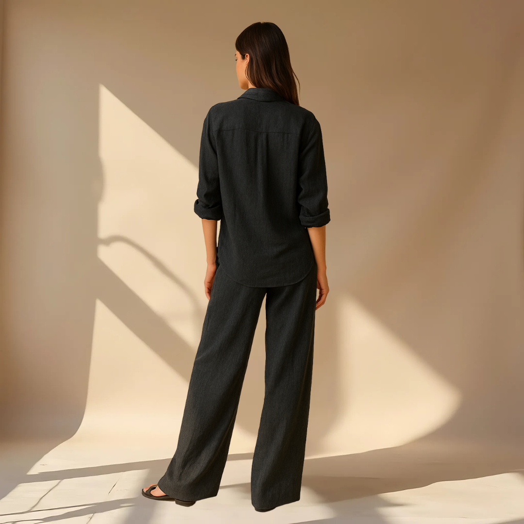 Ashleigh - Conjunto De 2 Piezas Con Camisa y Pantalón