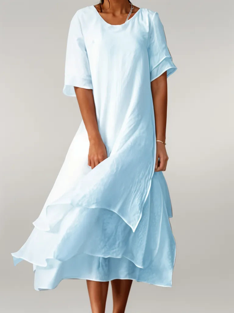 Tabatha - Vestido Largo De Algodón Elegante