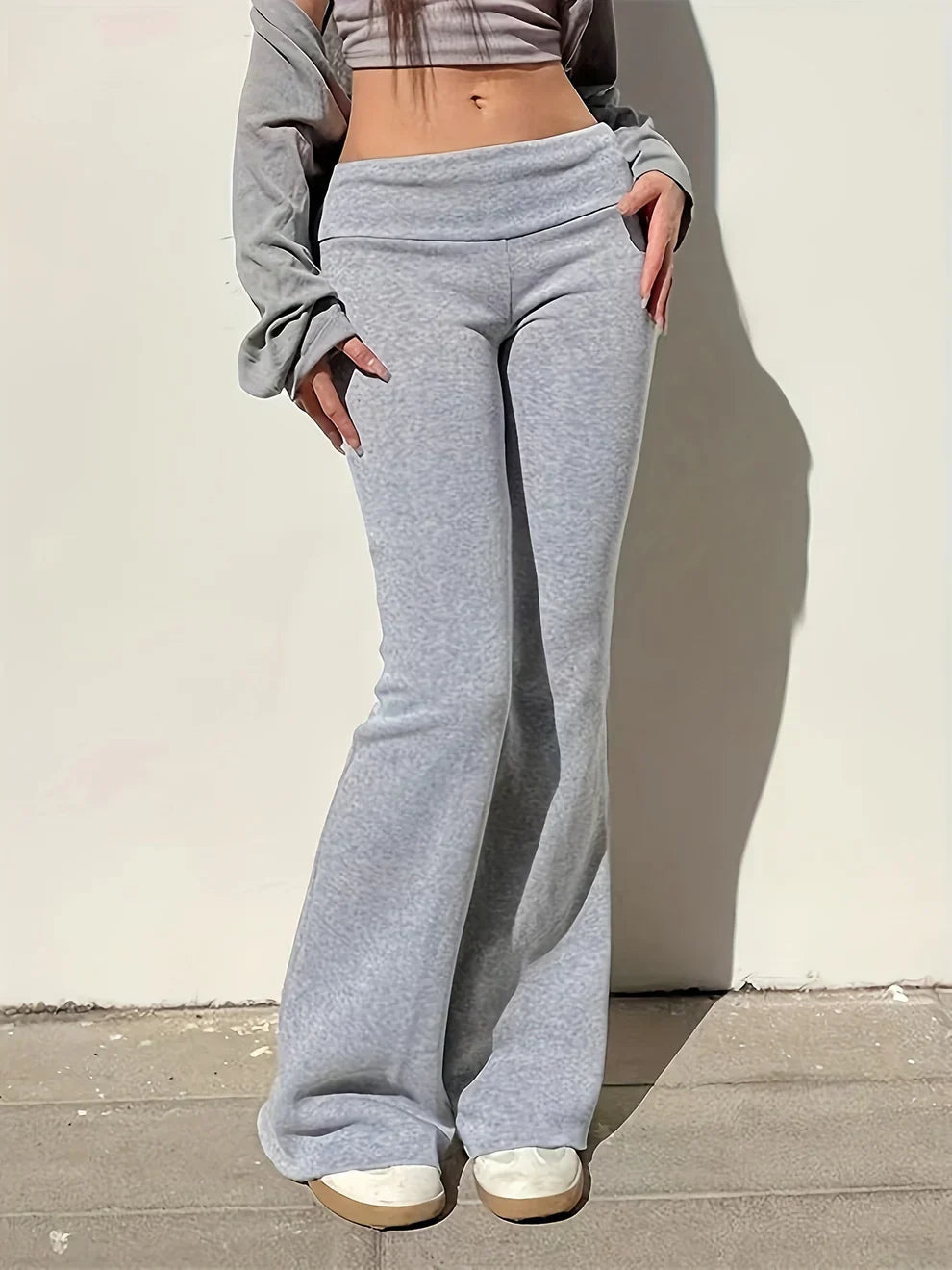Eefje - Pantalones Acampanados De Punto
