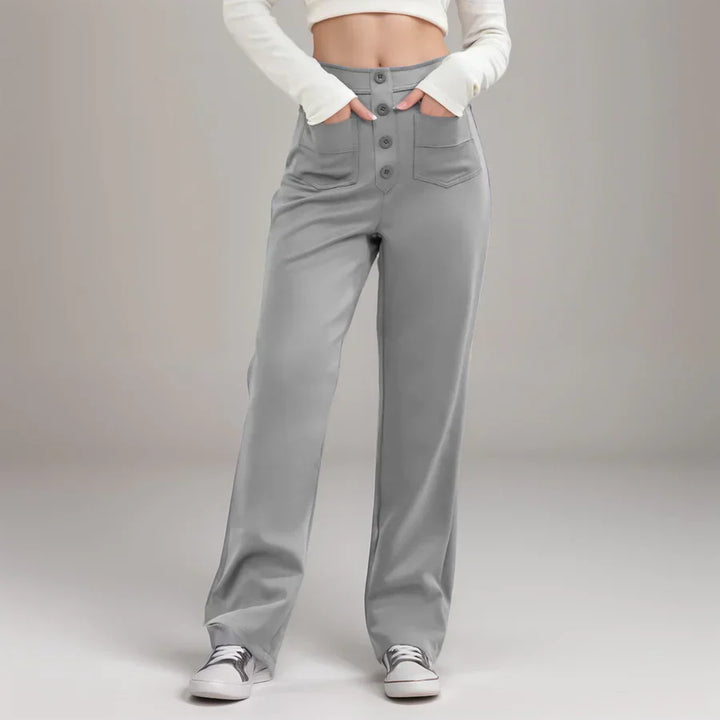 Elkee - Pantalones Elásticos De Cintura Alta