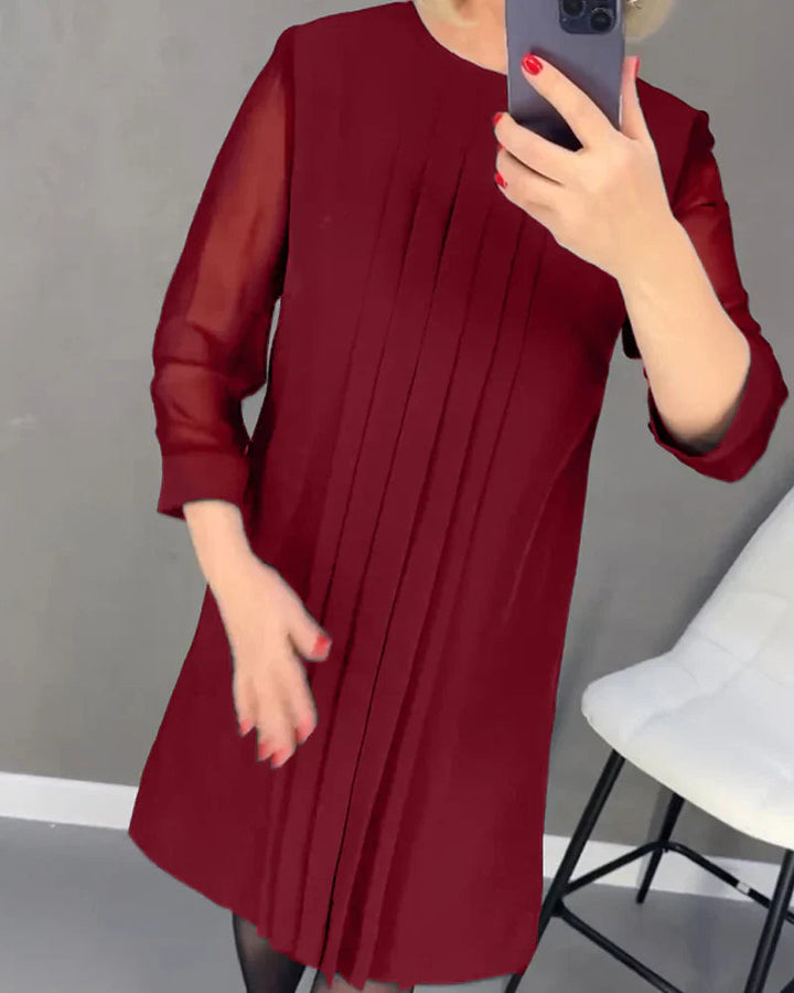 Teona - Vestido Plisado Elegante