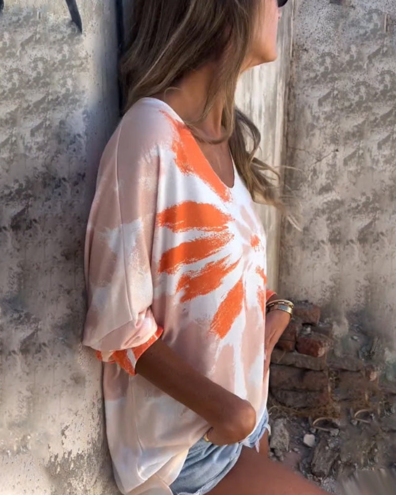 Kriselle - Top Informal de Cuello Redondo