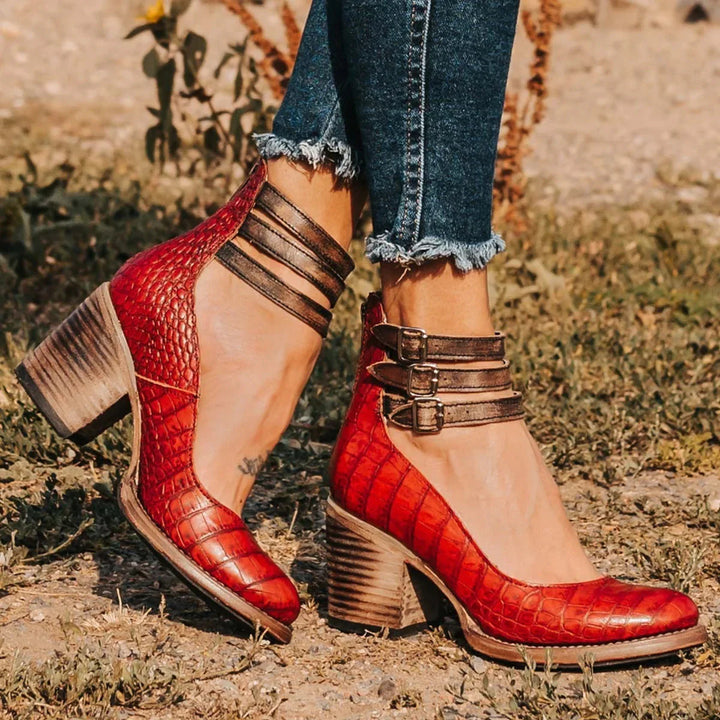 Steffie - Tacones Altos De Madera