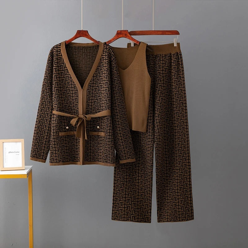 Jill - Trajes De Tres Piezas Con Jersey