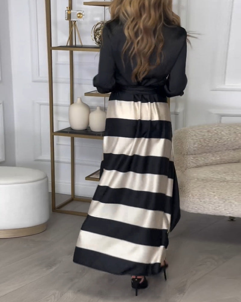 Sophie - Vestido Elegante A Rayas