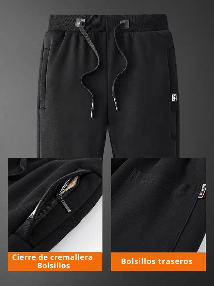 Tarik - Grueso Caliente Vellón Pantalones De Chándal