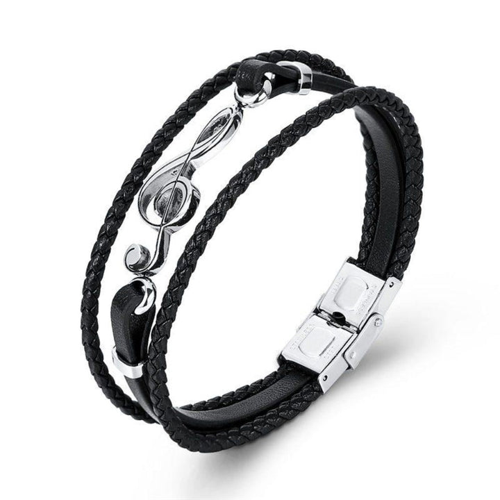 Nebil - Pulsera única Hecha a Mano de Cuero de Alta Calidad