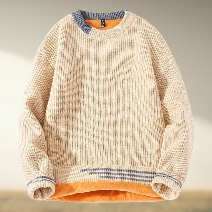 Yashar - Jersey de Punto de Cuello Redondo