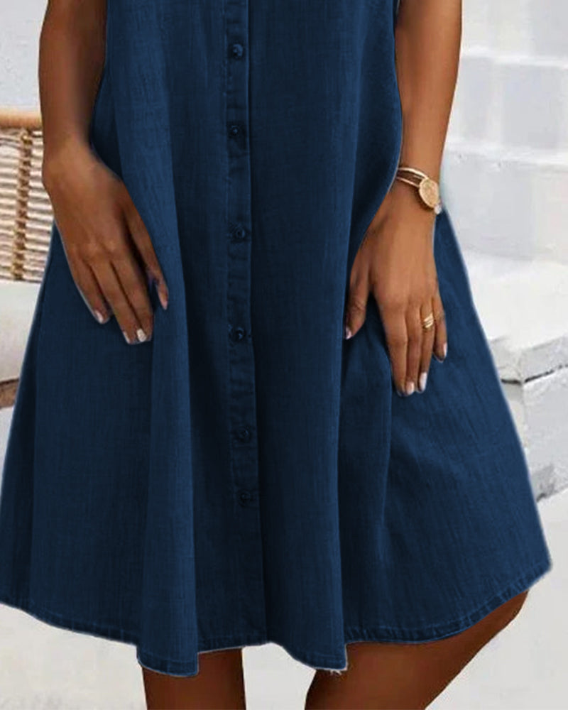 Joanna - Vestido Midi de Manga Corta