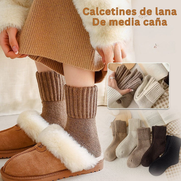 Woolora - Lujo Lana Cálida Calcetines