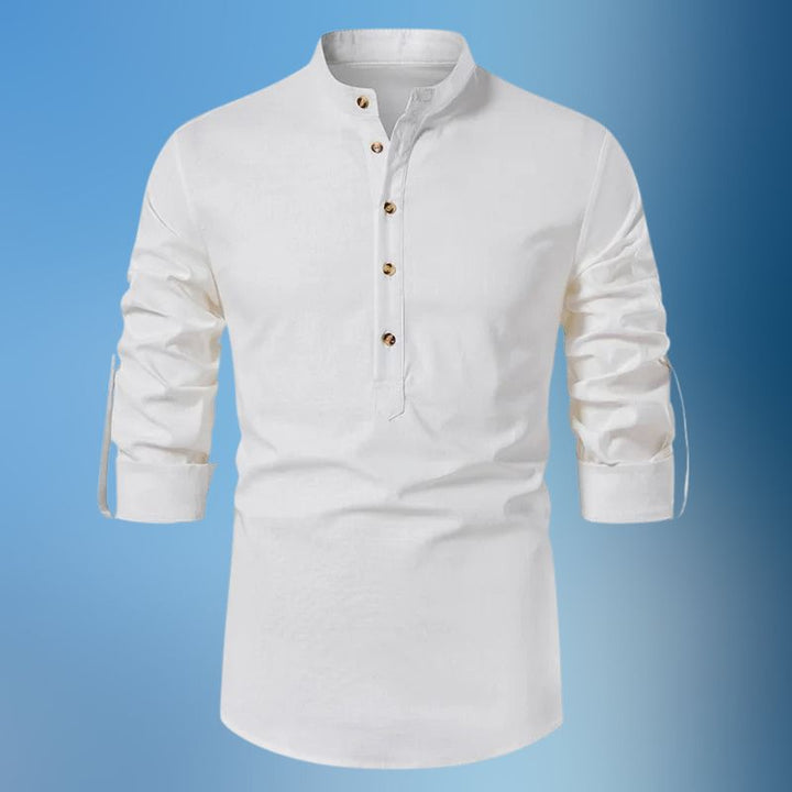 Dagobert - Camisa De Lino De Manga Larga