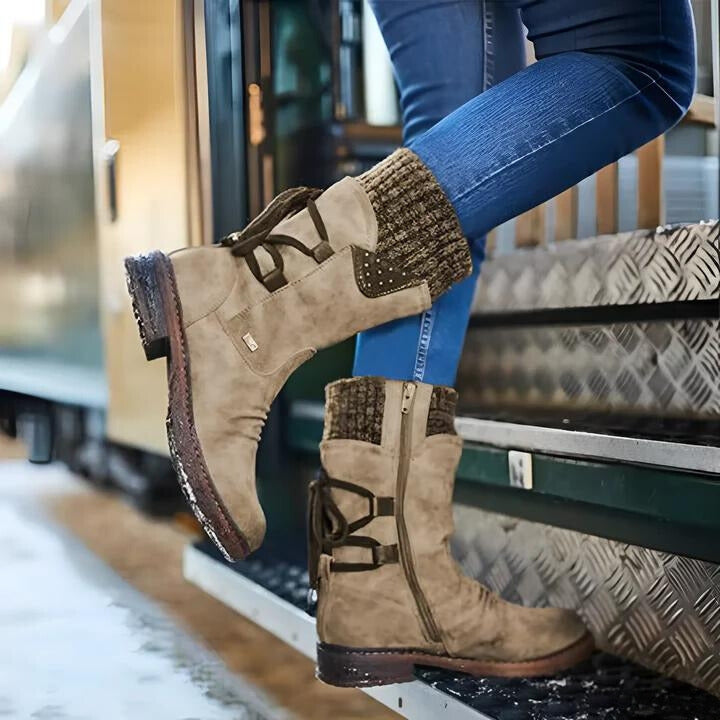 Aloisia - Botines Retro Para La Nieve