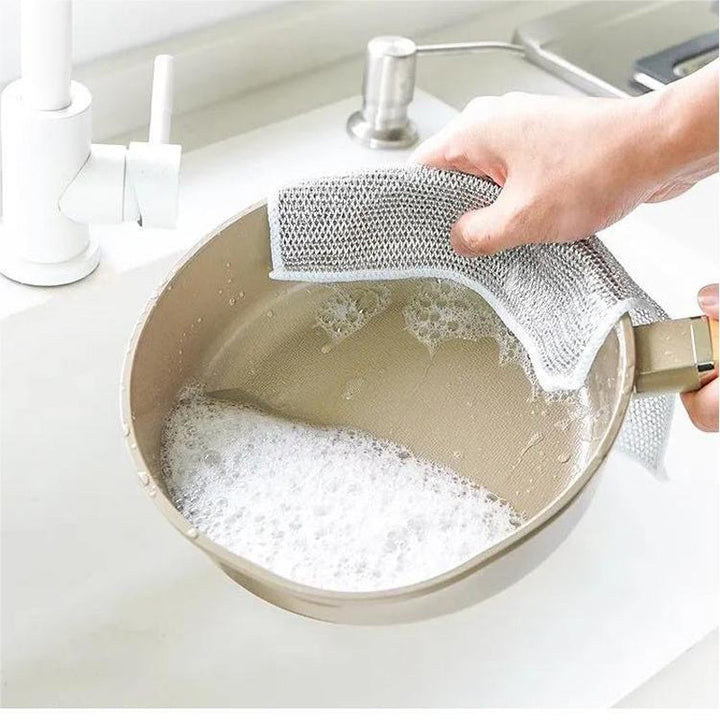 ScrubWire - Paños De Cocina De Alambre Multifuncionales Para Uso en Seco y En Húmedo