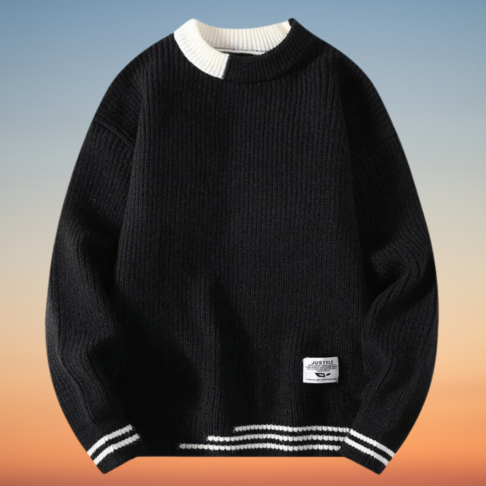 Lenard - Jersey de Cuello Redondo