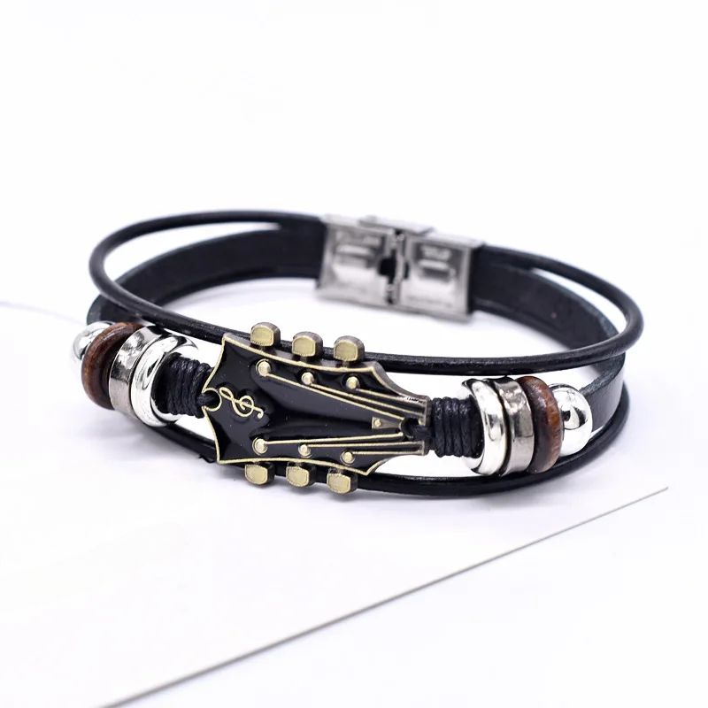 Guitarista - Pulsera De Cuero Para Guitarra