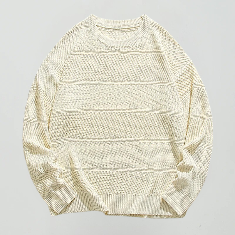 Yordan - Jersey de Punto Suelto con Cuello Redondo