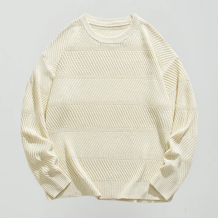 Yordan - Jersey de Punto Suelto con Cuello Redondo