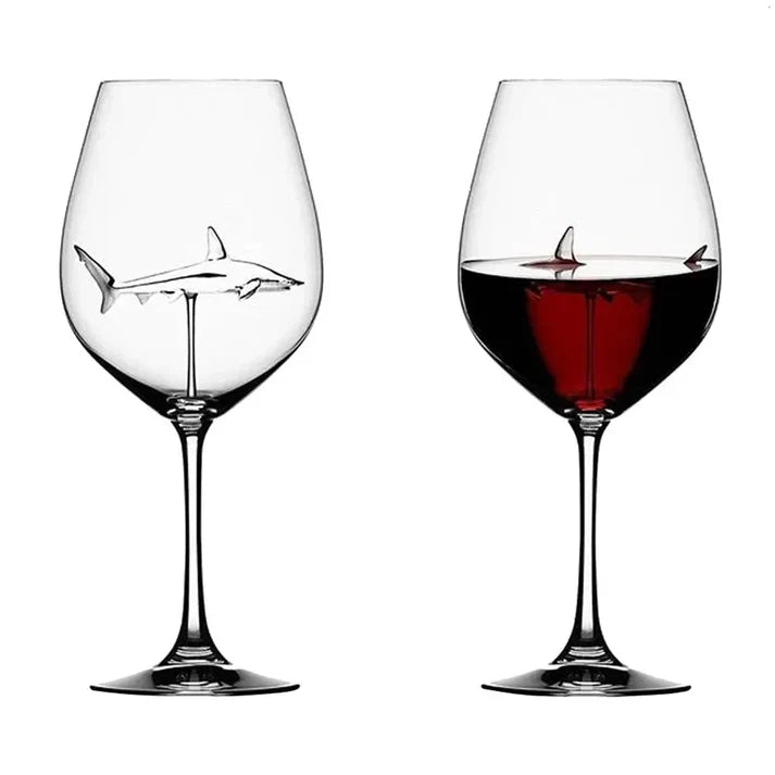 SharkSip - Vaso De Tiburón Para Vino Tinto