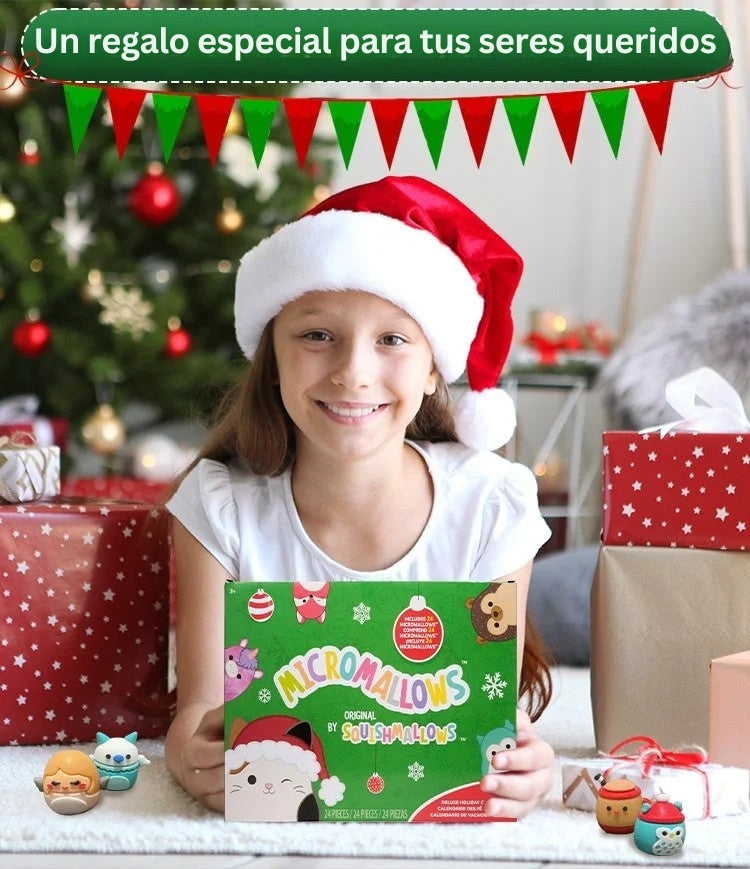 FestiveFuzzies - Calendario De Adviento De Navidad Con Muñeco De Peluche