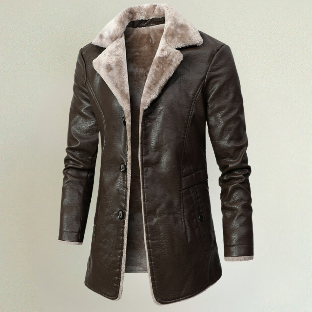Clayton – Chaqueta De Piel De Longitud Media