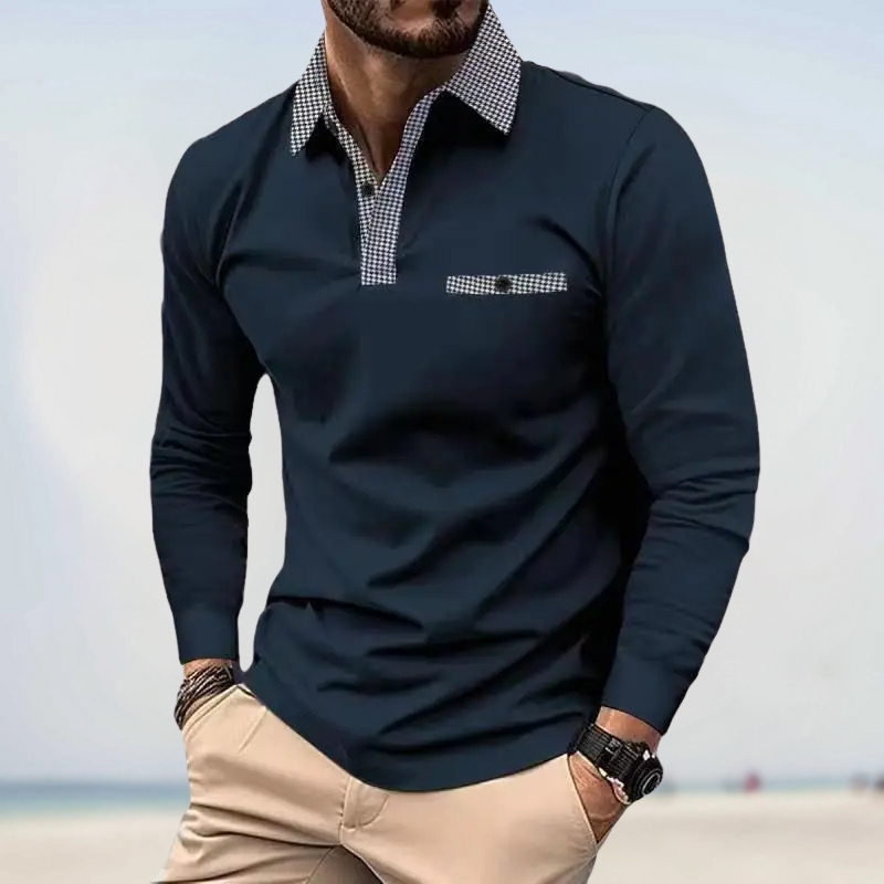 Gontran - Polo Camisas de Manga Larga