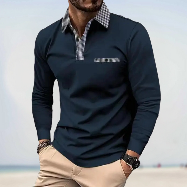 Gontran - Polo Camisas de Manga Larga