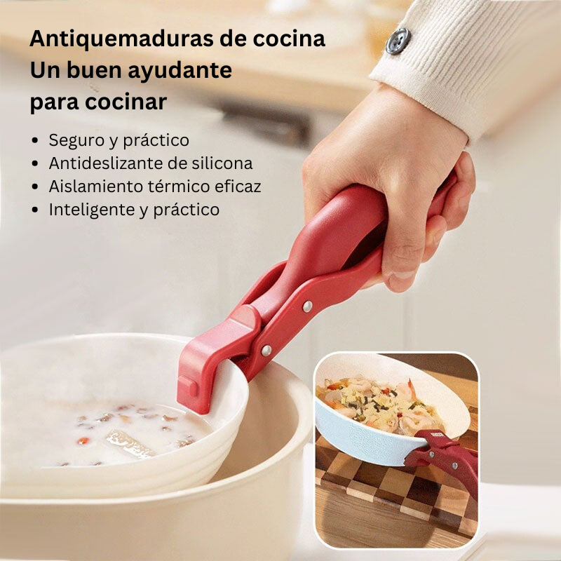 SafeGrip - Pinza Multiusos Antiquemaduras Para Tazones De Cocina