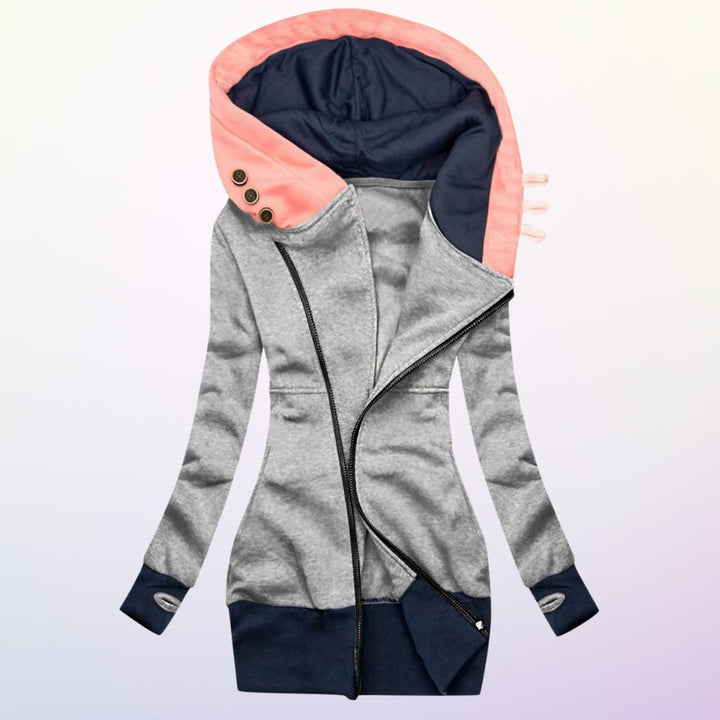 Zelma - Chaqueta de Manga Larga Con Cremallera